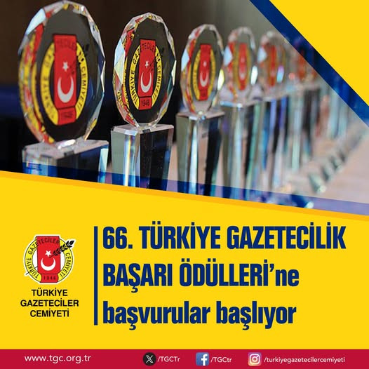 TGC Türkiye Gazetecilik Başarı Ödülleri’ne başvurular başlıyor