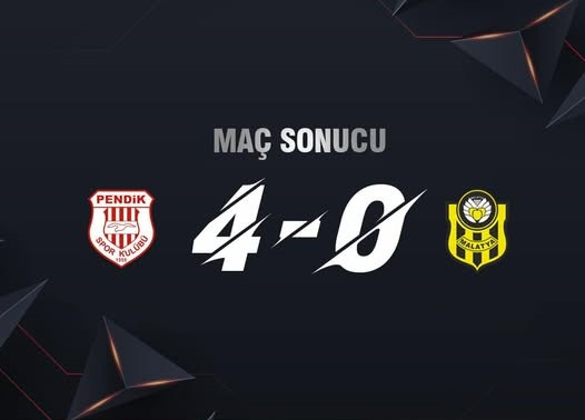 Yeni Malatyaspor Pendik'e 4-0 mağlup Oldu